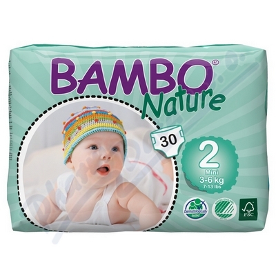 Obrázek BAMBO Nature Mini plen.k. 3-6kg 30ks