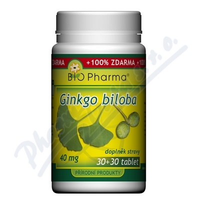 Obrázek Ginkgo Biloba 40mg tbl.30+30 Bio-pharma