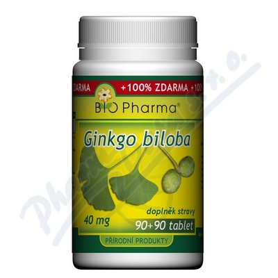 Obrázek Ginkgo Biloba 40mg tbl.90+90 Bio-Pharma