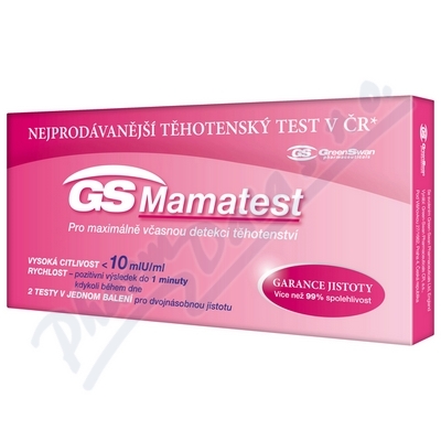 Obrázek GS Mamatest 10 Těhotenský test 2ks CR/SK