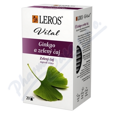 Obrázek LEROS VITAL Ginkgo a zelený čaj 20x2g