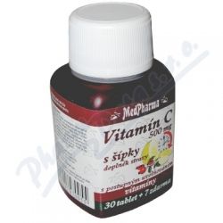 MedPh Vitamín C 500mg s šípky  tbl.37