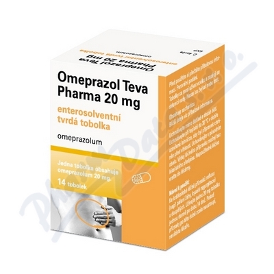 Obrázek Omeprazol Teva Pharma por.cps.etd.14x20mg
