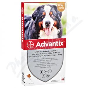 Obrázek Advantix-psy 40-60kg spot-on a.u.v.4x6ml