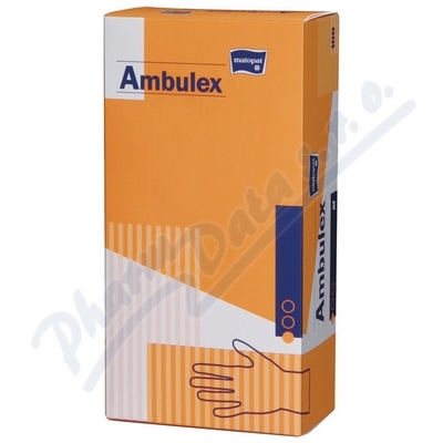 Obrázek Ambulex rukavice latex.jemně pudr.L 100K