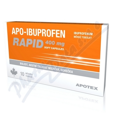Obrázek Apo-Ibuprofen Rapid cps.10x400mg
