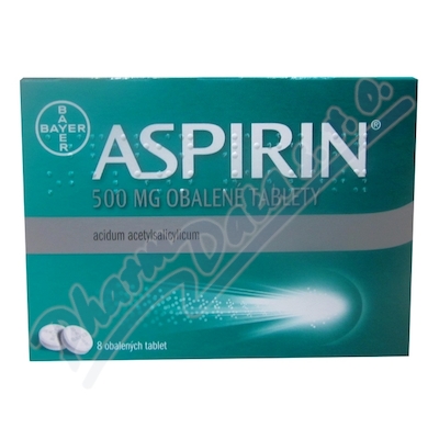 Obrázek Aspirin 500mg por.tbl.obd.8x500mg