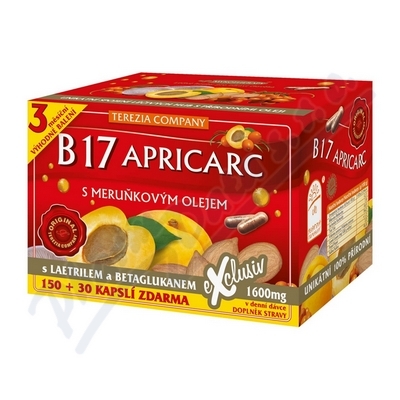 Obrázek B17 Apricars meruňkovým olejem 180 kapslí