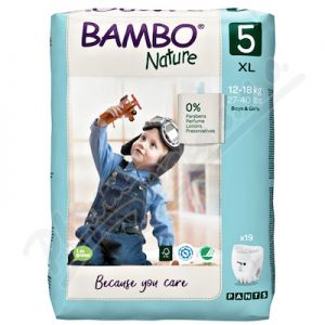 Obrázek Bambo Nat.Pants 5 nav.pl.k.tr.12-18kg19k
