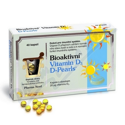 Obrázek Bioaktivní Vitamín D3 D Pearls cps.40