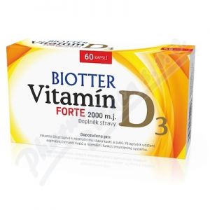 Obrázek Biotter Vitamin D3 Forte cps.60