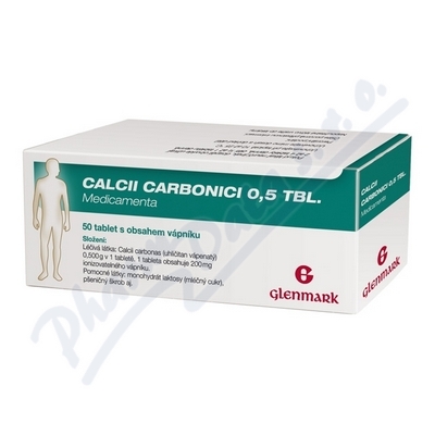 Obrázek MEDICAMENTA CALCII CARBONICI 50x0.5 gm