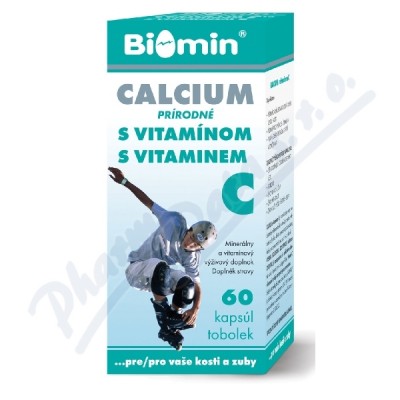 Obrázek Calcium s vitaminem C cps.60 Biomin