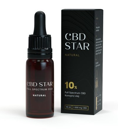 Obrázek CBD Star CBD olej Natural 10% 10 ml