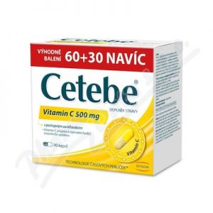 Obrázek Cetebe Vitamin C 500mg cps.60+30 Promo23