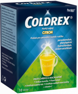Obrázek Coldrex Horký nápoj Citron 10 sáč.