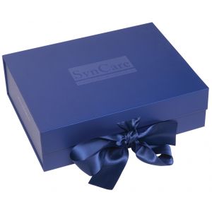 Obrázek Dárkový box se stuhou – Modrý