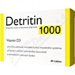 Obrázek Detritin 1000 IU Vitamin D3 60 tablet