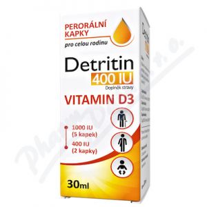 Obrázek Detritin 400 IU Vitamin D3 kapky 30ml