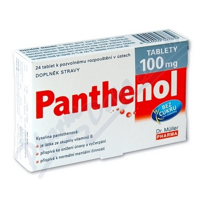 Obrázek DR.MULLER Panthenol tablety 100mg tbl.24