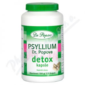 Obrázek Dr.Popov Psyllium Detox cps.120