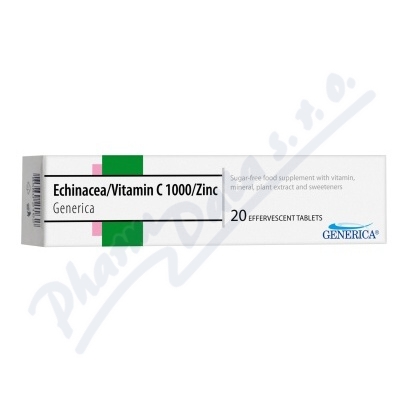 Obrázek Echinacea/Vitamin C 1000/Generica eff20