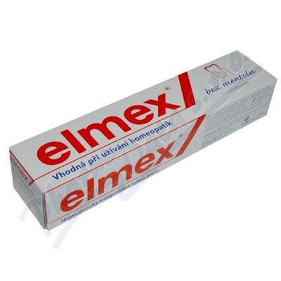 Obrázek Elmex bez mentolu zub.pasta homeop.75ml