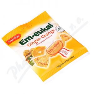 Obrázek Em-Eukal dropsy zázvor-pomeranč s vit.bez cukr 50g