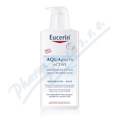 Obrázek Eucerin Hydratační tělové mléko pro suchou pokožku AQUAporin Active 400 ml