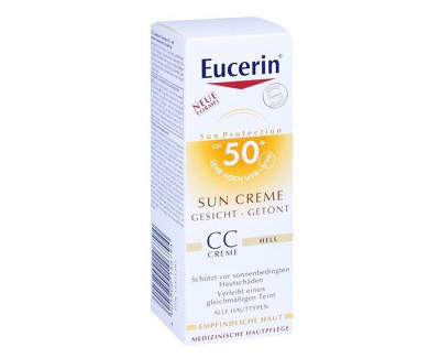 Obrázek EUCERIN SUN CC krém opalov.SPF50+ světlý 50ml