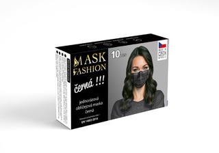 Obrázek Mesaverde jednorázová obličejová maska 10ks - černá