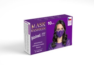Obrázek Mesaverde jednorázová obličejová maska 10ks - fialova
