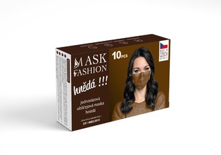 Obrázek Mesaverde jednorázová obličejová maska 10ks - hnědá