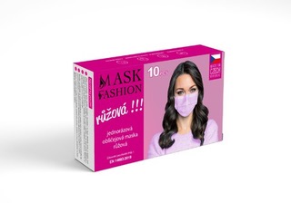 Obrázek Mesaverde jednorázová obličejová maska 10ks - růžová