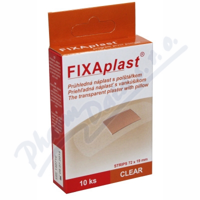 Obrázek Fixaplast náplast CLEAR strip 10ks