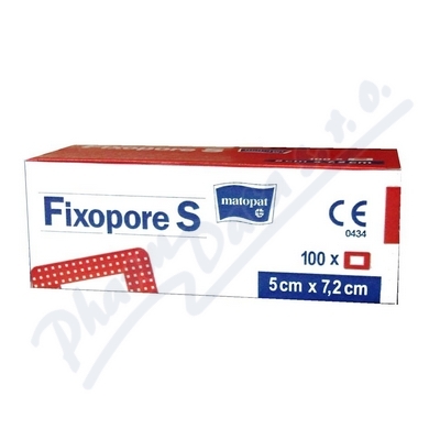 Obrázek Fixopore S 5x7.2cm a 100ks ster.náplast