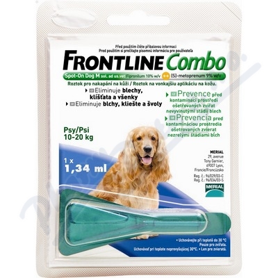 Obrázek Frontline Combo Spot on Dog M 1 x 1,34 ml (pes 10-20kg)