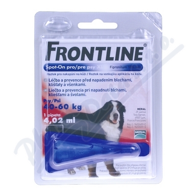 Obrázek MERIAL Frontline Spot On Dog XL 1x1 pipeta 4.02 ml