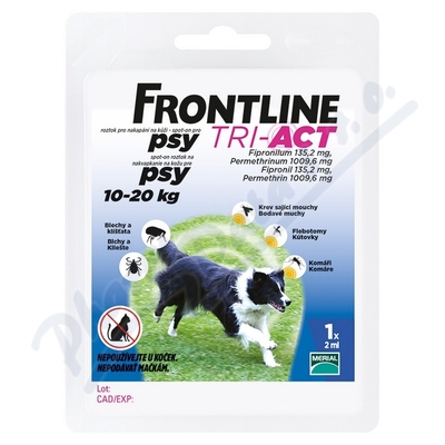 Obrázek Frontline Tri-Act pro psy Spot-on M (10-20 kg) 1 pipeta