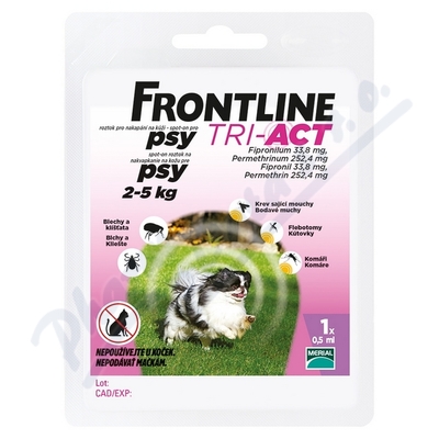Obrázek Frontline Tri-act Spot-on XS (do 2-5kg) 1 pipeta
