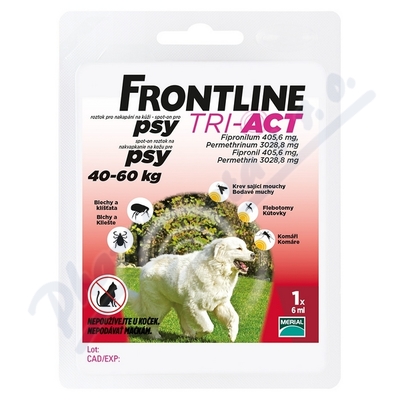 Obrázek Frontline Tri-Act pro psy Spot-on XL (40-60 kg) 1 pipeta