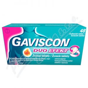 Obrázek Gaviscon Duo Efekt žvýk.tab.tbl.48
