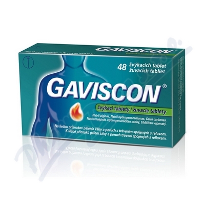 Obrázek Gaviscon žvýkací por.tbl.mnd. 48