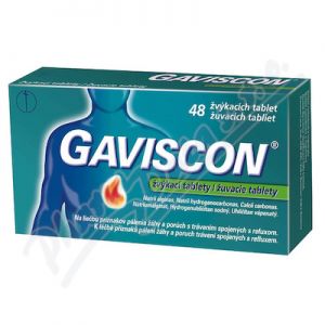 Obrázek Gaviscon zvykaci tablety tbl.mnd.48