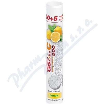 Obrázek GS Extra C 500 šumivý citron tbl. 20+5