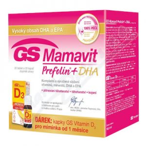 Obrázek GS Mamavit Pref+DHA cps.30+30+GS VIT.D3