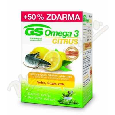 Obrázek GS Omega 3 Citrus cps.60+30