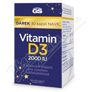 Obrázek GS Vitamin D3 2000 IU cps.90+30 darek 20