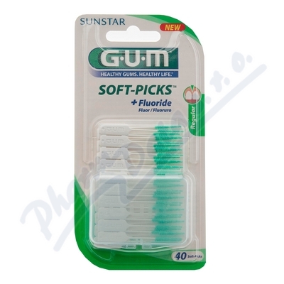 Obrázek GUM Soft Picks gum.mez.kart.40ks B632M40