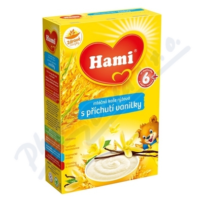 Obrázek Hami kaše rýž.ml.vanilka 225g 4M 570549